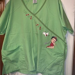 Betty Boop Scrub top